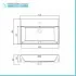 Mobile bagno sospeso cannettato 70 cm bianco opaco con specchio  Bali
