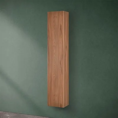Pensile bagno sospeso cannettato H 150 cm noce canaletto  Bali