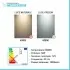 Specchio bagno 60x80 cm illuminazione perimetrale e installazione reversibile