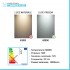 Specchio bagno 50x70 cm illuminazione perimetrale e installazione reversibile