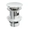 Miscelatore bidet inox cromato lucido con piletta click-clack  York 