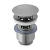 Miscelatore bidet acciaio spazzolato con piletta click-clack  York 