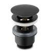 Miscelatore lavabo nero opaco in acciaio con piletta click clack  York