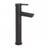 Set miscelatori lavabo alto e bidet nero opaco con piletta click clack  York
