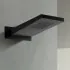 Soffione doccia a sbalzo 22x50 cm nero opaco in acciaio inox 