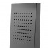 Soffione doccia a sbalzo 22x50 cm nero opaco in acciaio inox 