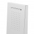 Soffione doccia a sbalzo 22x50 cm cromato in acciaio inox con cascata