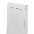 Soffione doccia a sbalzo 22x50 cm cromato in acciaio inox con cascata