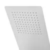 Soffione doccia a sbalzo slim 25x52 cm cromato in acciaio inox 