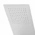 Soffione doccia a sbalzo slim 25x52 cm cromato in acciaio inox 