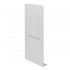 Soffione doccia a sbalzo slim 25x52 cm cromato in acciaio inox con cascata