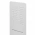 Soffione doccia a sbalzo slim 25x52 cm cromato in acciaio inox con cascata
