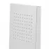 Soffione doccia a sbalzo 22x50 cm cromato in acciaio inox 