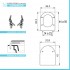 Sedile wc dedicato Cesame Aretusa in legno rivestito bianco con cerniere