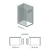 Doccia Walk-In 120 cm trasparente 6 mm profilo cromo H 200 cm Klug