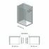 Doccia Walk-In 120 cm trasparente 6 mm profilo cromo H 200 cm Klug