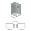 Doccia Walk-In 160 cm trasparente 6 mm profilo cromo H 200 cm Klug