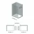 Doccia Walk-In 160 cm trasparente 6 mm profilo cromo H 200 cm Klug