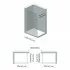 Doccia Walk-In 140 cm trasparente 6 mm profilo cromo H 200 cm Klug