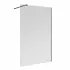 Doccia Walk-In 170 cm trasparente 6 mm profilo nero opaco H 200 cm Klug