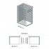 Doccia Walk-In 90 cm cristallo trasparente 6 mm H 200 cm Klug