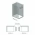 Doccia Walk-In 90 cm cristallo trasparente 6 mm H 200 cm Klug