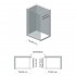 Doccia Walk-In 80 cm cristallo trasparente 6 mm H 200 cm Klug