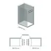 Doccia Walk-In 110 cm cristallo trasparente 6 mm H 200 cm Klug