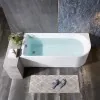 Vasca da bagno angolare lato destro 75x170 cm scarico incluso Corinne 