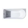 Vasca da bagno angolare lato destro 75x170 cm scarico incluso Corinne 