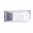 Vasca da bagno angolare lato destro 75x170 cm scarico incluso Corinne 