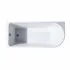 Vasca da bagno angolare lato destro 75x170 cm scarico incluso Corinne 
