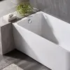 Vasca da bagno angolare lato destro 75x170 cm scarico incluso Corinne 