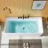 Vasca da bagno a parete 75x170 cm scarico incluso Kyla