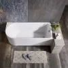 Vasca da bagno angolare lato sinistro 75x170 cm scarico incluso Corinne 