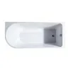 Vasca da bagno angolare lato sinistro 75x170 cm scarico incluso Corinne 