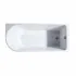 Vasca da bagno angolare lato sinistro 75x170 cm scarico incluso Corinne 