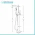 Miscelatore vasca freestanding a pavimento nero opaco tondo 