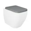 Copriwc originale grigio opaco soft-close Rak serie Metropolitan