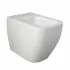 Wc filomuro bianco opaco senza brida Rak serie Metropolitan doppio scarico