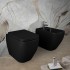 Copriwc originale nero opaco soft-close Rak serie Metropolitan