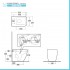 Sanitari filomuro grigio opaco Rimless Rak serie Metropolitan copriwc soft-close