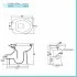 WC bidet combinato per anziani e disabili H 49 cm scarico parete