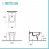 Sanitari filomuro senza brida bianco lucido con sedile soft-close  Plana