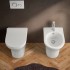 Sanitari filomuro Rimless bianco lucido con copriwc soft-close  Itaca