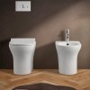 Sanitari filomuro Rimless bianco lucido con copriwc soft-close  Itaca