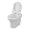Sanitari filomuro Rimless bianco lucido con copriwc soft-close  Itaca