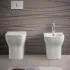 Copriwc originale serie Plana bianco lucido con chiusura soft-close