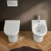 Wc filomuro senza brida bianco lucido con scarico universale  Itaca
