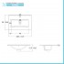 Mobile bagno a terra 60 cm bianco lucido con 2 ante lavabo e specchio  Martha